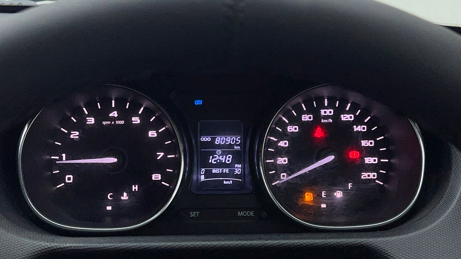 Used 2018 Tata Tiago Revotron XZ Petrol Manual interior CLUSTERMETER VIEW