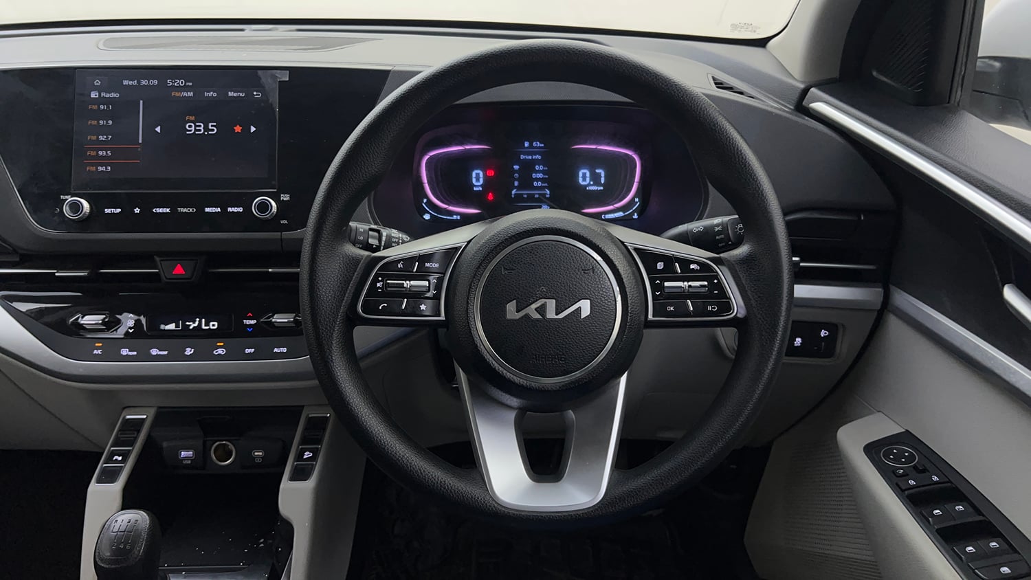 Used 2022 Kia Carens Prestige Plus 1.4 Petrol MT 7 STR Petrol Manual interior STEERING VIEW