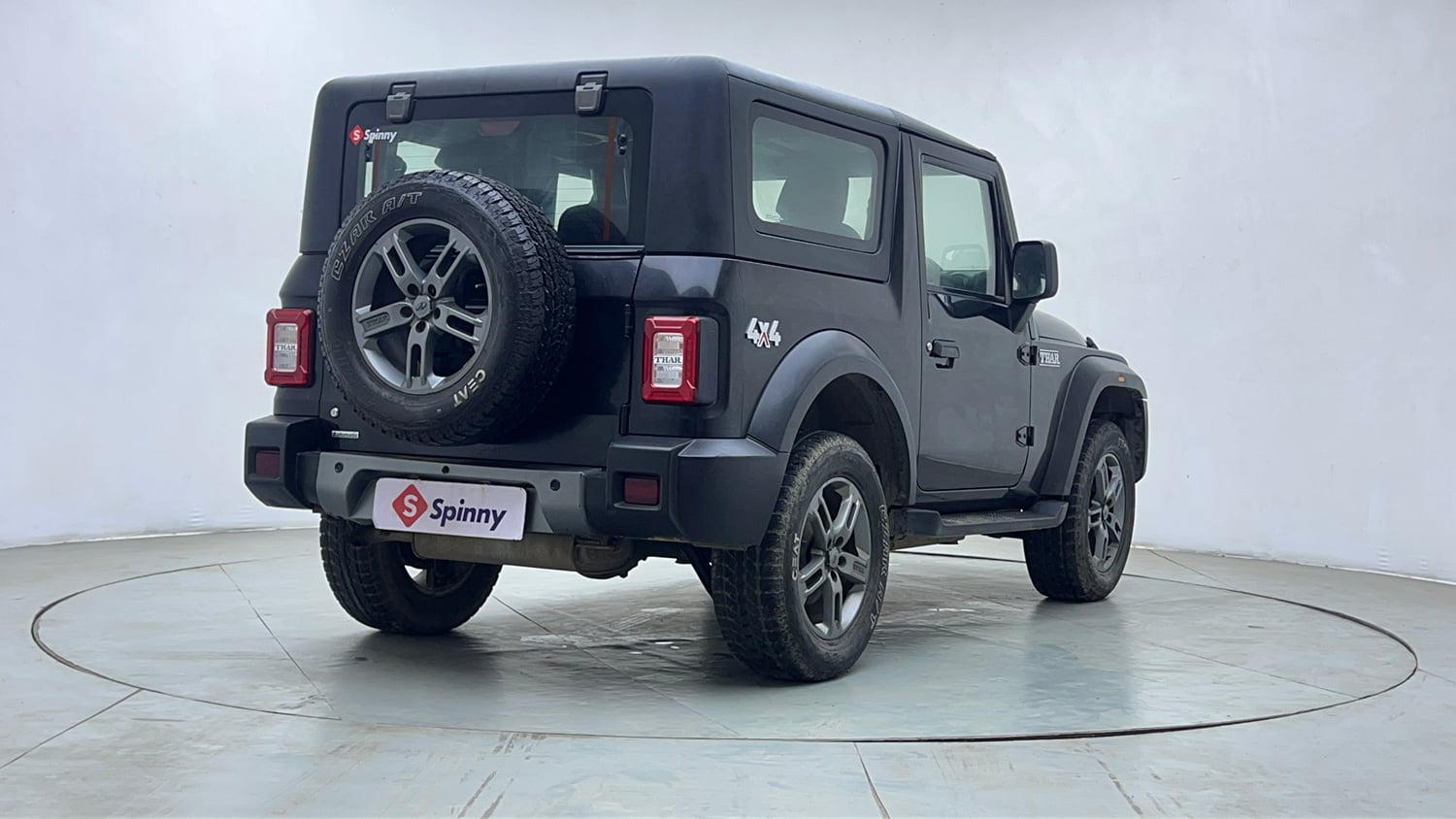 Used 2021 mahindra Thar LX Hard Top Petrol AT 4WD Petrol Automatic exterior RIGHT REAR CORNER VIEW