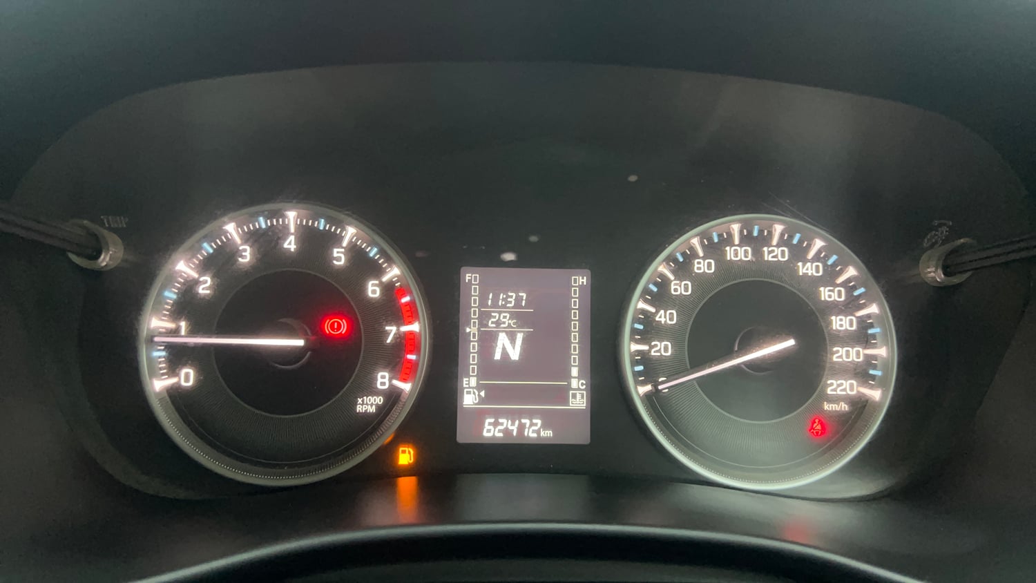 Used 2023 Maruti Suzuki Fronx Delta Plus 1.2L AGS Petrol Automatic interior CLUSTERMETER VIEW