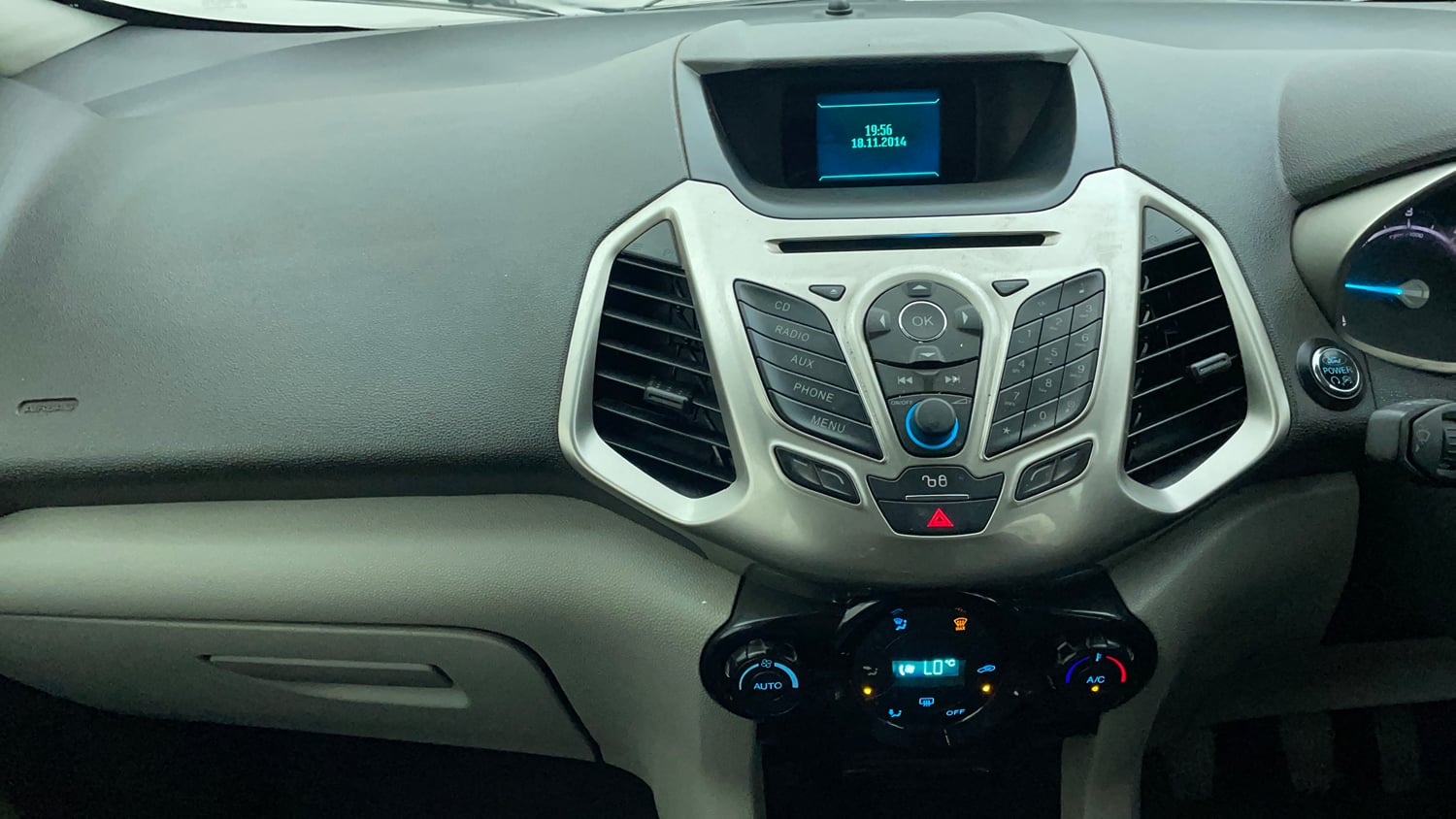 Used 2016 Ford EcoSport Titanium 1.5L TDCi Diesel Manual interior MUSIC SYSTEM & AC CONTROL VIEW