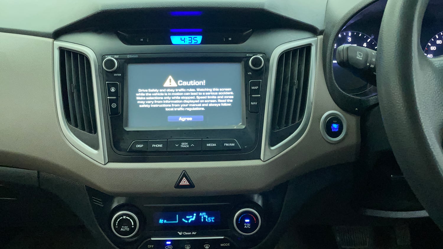 Used 2016 Hyundai Creta 1.6 SX Plus AT Diesel Automatic interior MUSIC SYSTEM & AC CONTROL VIEW