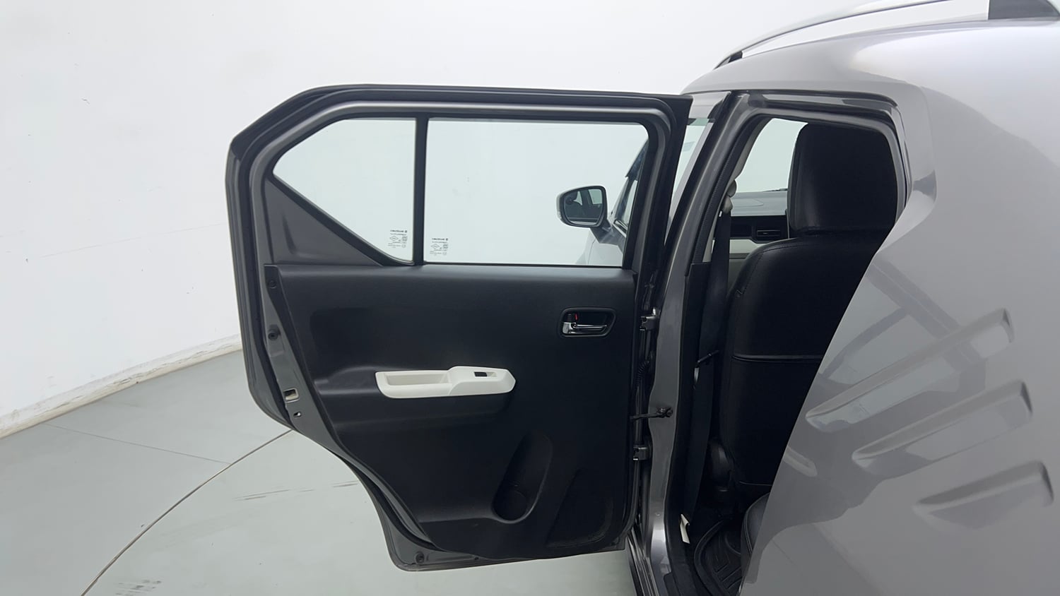 Used 2023 Maruti Suzuki Ignis Alpha 1.2 AMT Petrol Automatic interior LEFT REAR DOOR OPEN VIEW