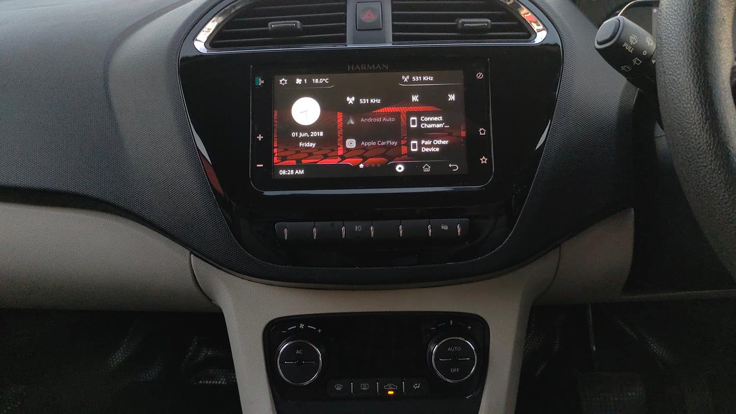 Used 2023 Tata Tiago XZA Plus Petrol Automatic interior MUSIC SYSTEM & AC CONTROL VIEW