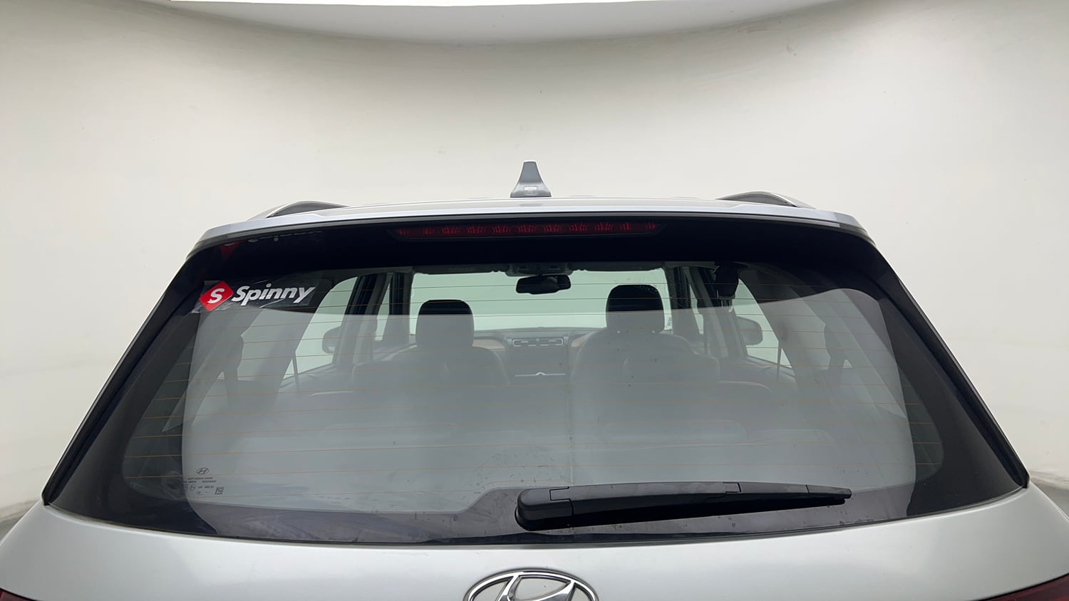 Used 2023 Hyundai Alcazar Platinum 7 STR 1.5 Turbo Petrol Petrol Manual exterior BACK WINDSHIELD VIEW