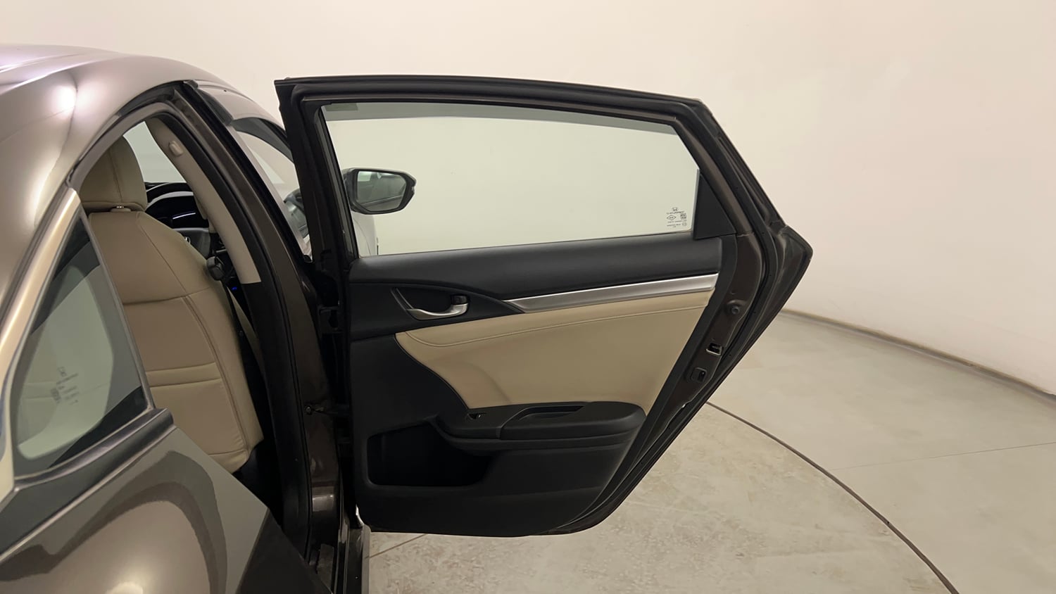 Used 2019 Honda Civic ZX CVT Petrol Petrol Automatic interior RIGHT REAR DOOR OPEN VIEW