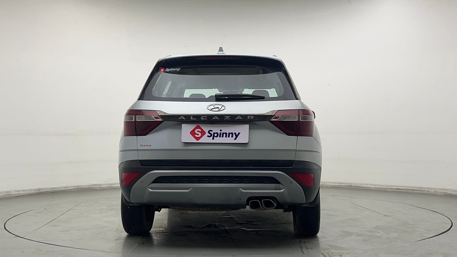 Used 2023 Hyundai Alcazar Platinum 7 STR 1.5 Turbo Petrol Petrol Manual exterior BACK VIEW