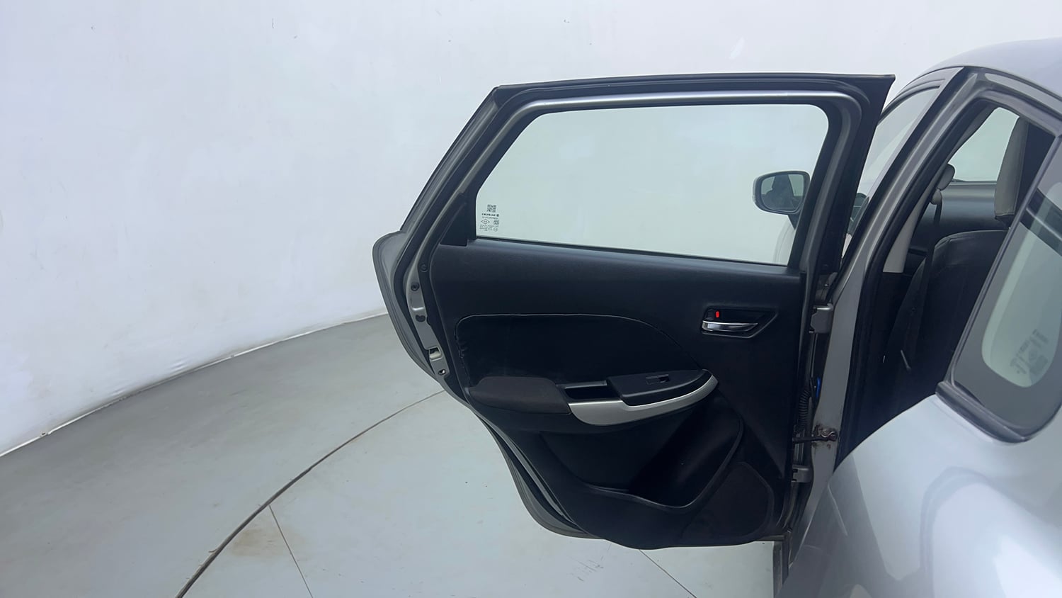 Used 2016 Maruti Suzuki Baleno Delta 1.2 Petrol Manual interior LEFT REAR DOOR OPEN VIEW