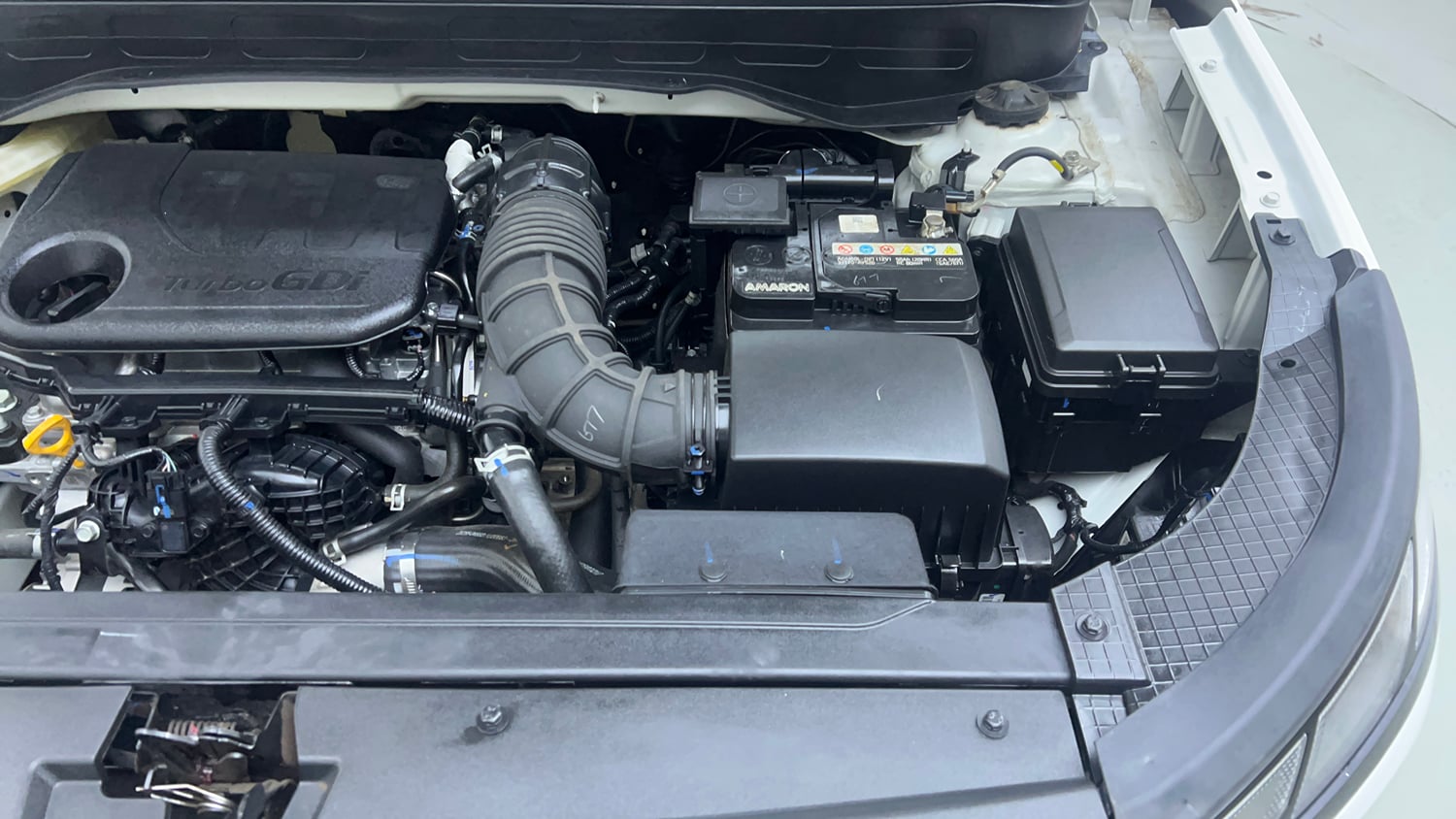 Used 2025 Hyundai Venue SX (O) 1.0 Turbo DCT Petrol Automatic engine ENGINE LEFT SIDE VIEW