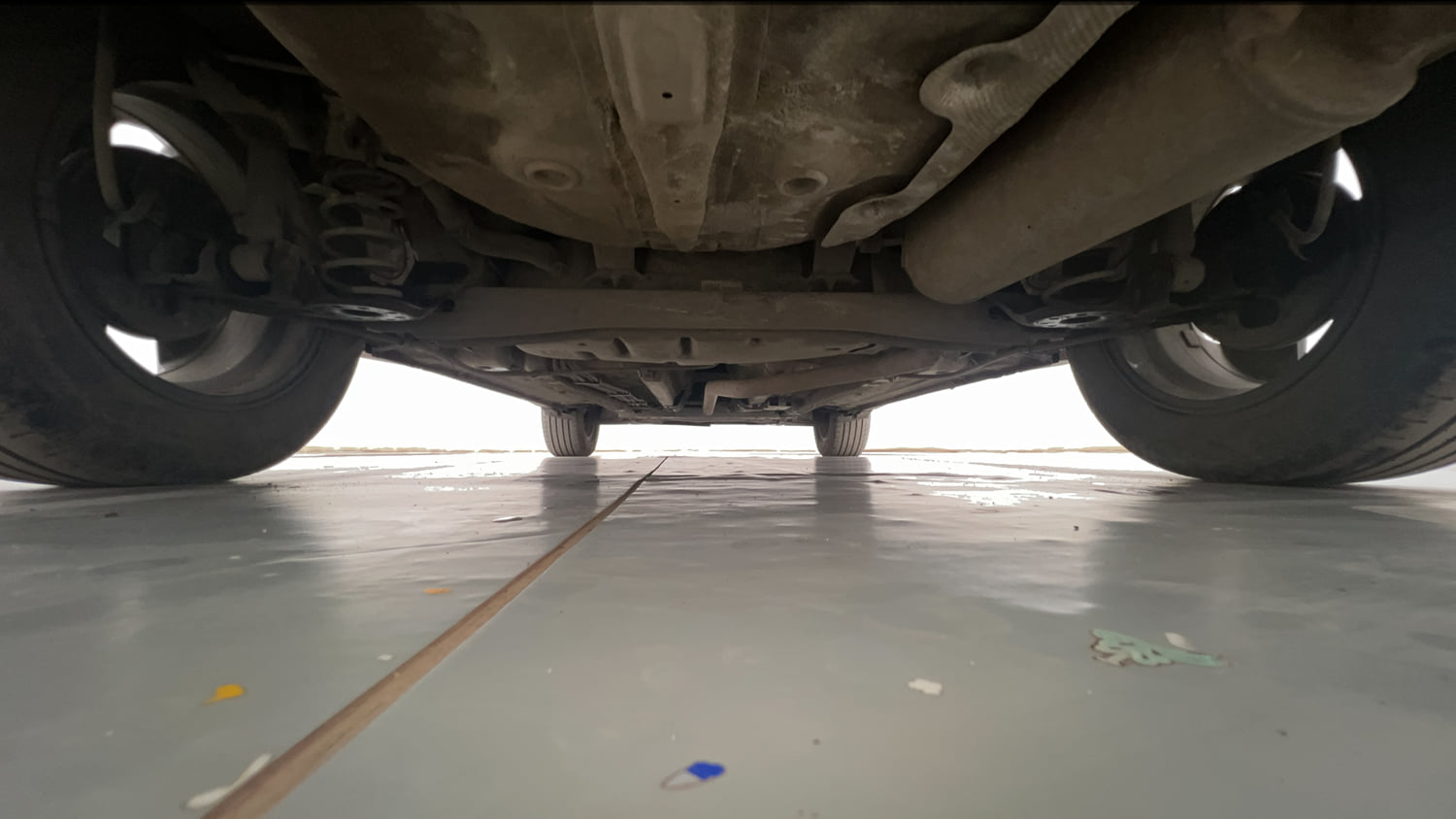 Used 2022 Kia Sonet HTX Plus 1.5 Diesel Manual extra REAR UNDERBODY VIEW (TAKEN FROM REAR)