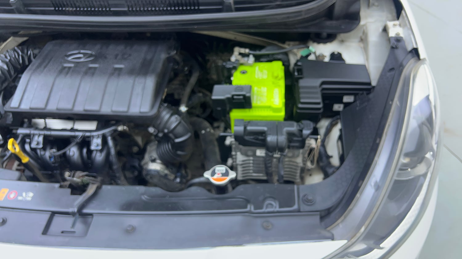 Used 2020 Hyundai Grand i10 Nios Sportz AMT 1.2 Kappa VTVT Petrol Automatic engine ENGINE LEFT SIDE VIEW