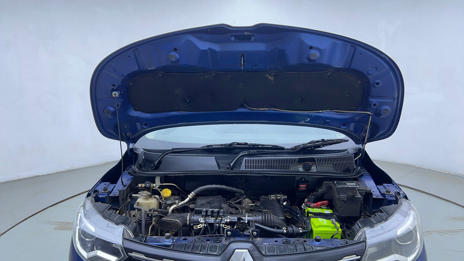 Used 2021 Renault Triber RXZ CNG (outside fitted) Cng Manual engine ENGINE & BONNET OPEN FRONT VIEW