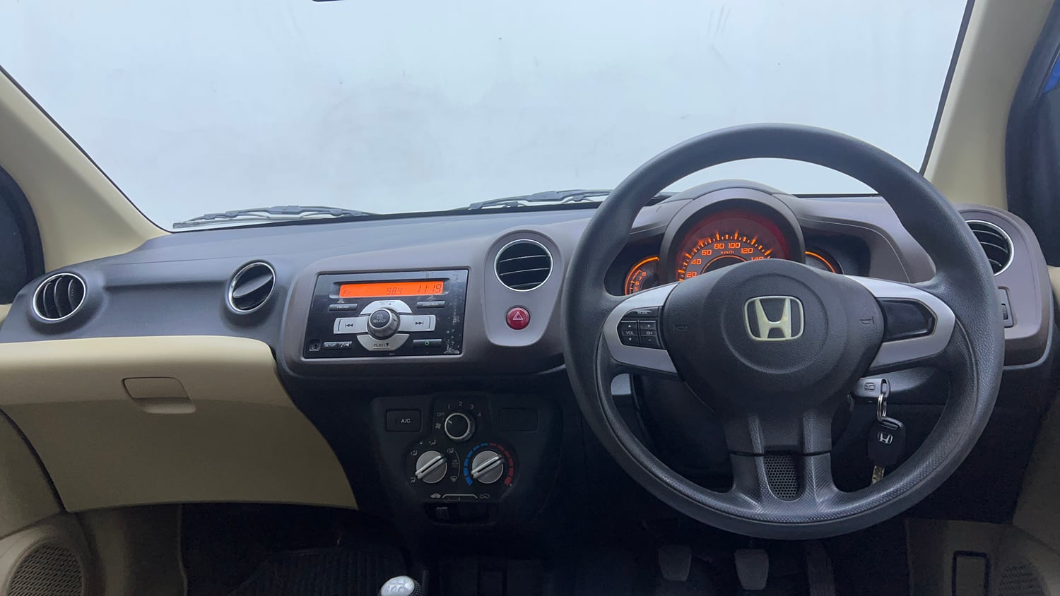Used 2013 Honda Brio S MT Petrol Manual interior DASHBOARD VIEW