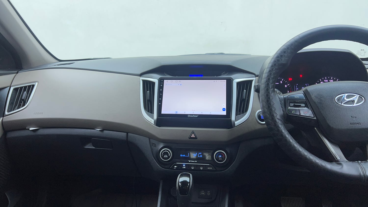 Used 2016 Hyundai Creta 1.6 SX Plus AT Petrol Petrol Automatic interior MUSIC SYSTEM & AC CONTROL VIEW