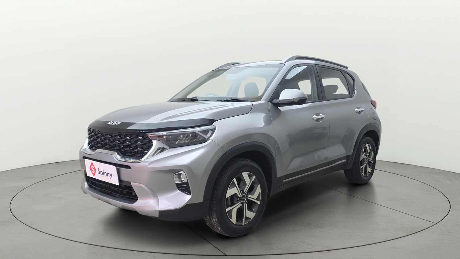 Used 2022 Kia Sonet HTX 1.5 Diesel Manual exterior LEFT FRONT CORNER VIEW