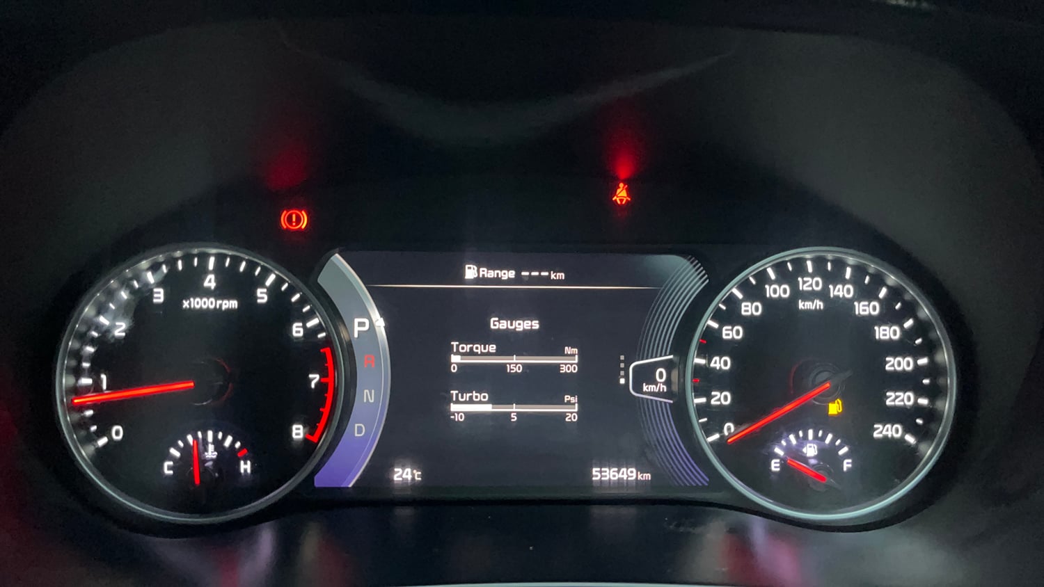 Used 2022 Kia Seltos GTX Plus 1.4 DCT Petrol Automatic interior CLUSTERMETER VIEW