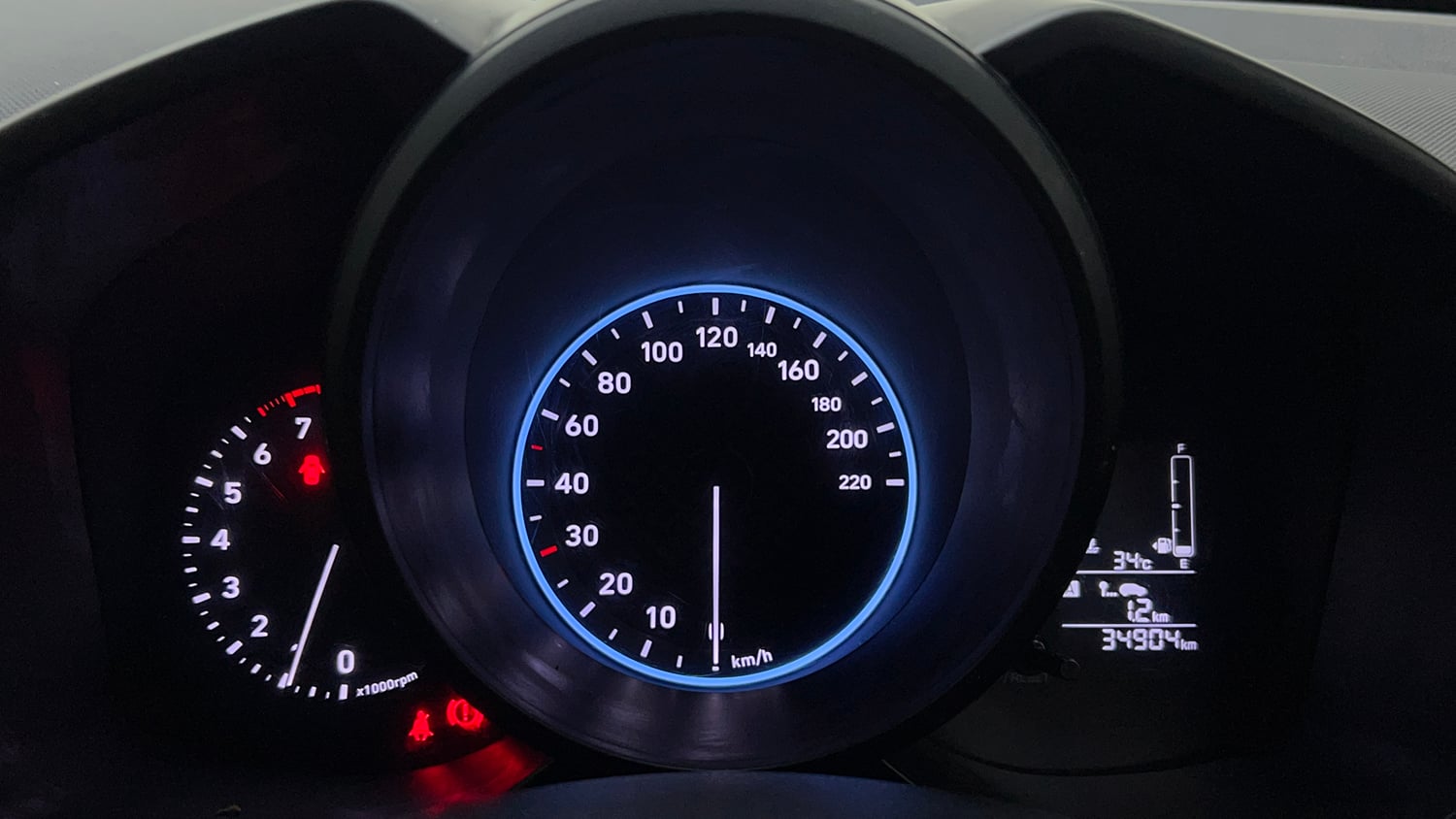 Used 2021 Hyundai Venue SX 1.0 Turbo Petrol Manual interior CLUSTERMETER VIEW