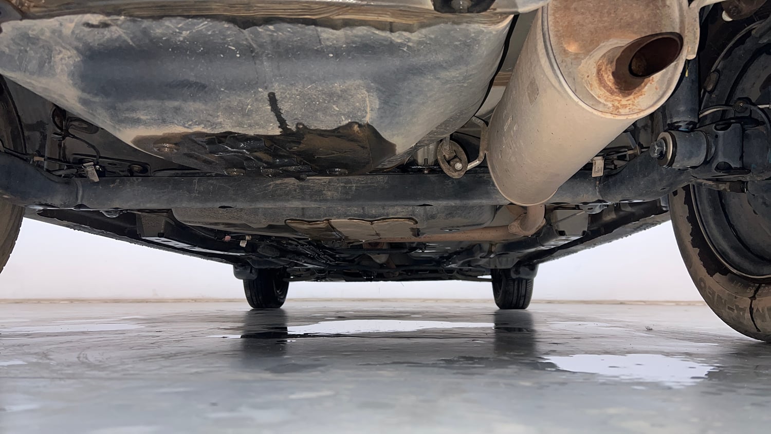 Used 2024 Tata Tiago XE Petrol Manual extra REAR UNDERBODY VIEW (TAKEN FROM REAR)