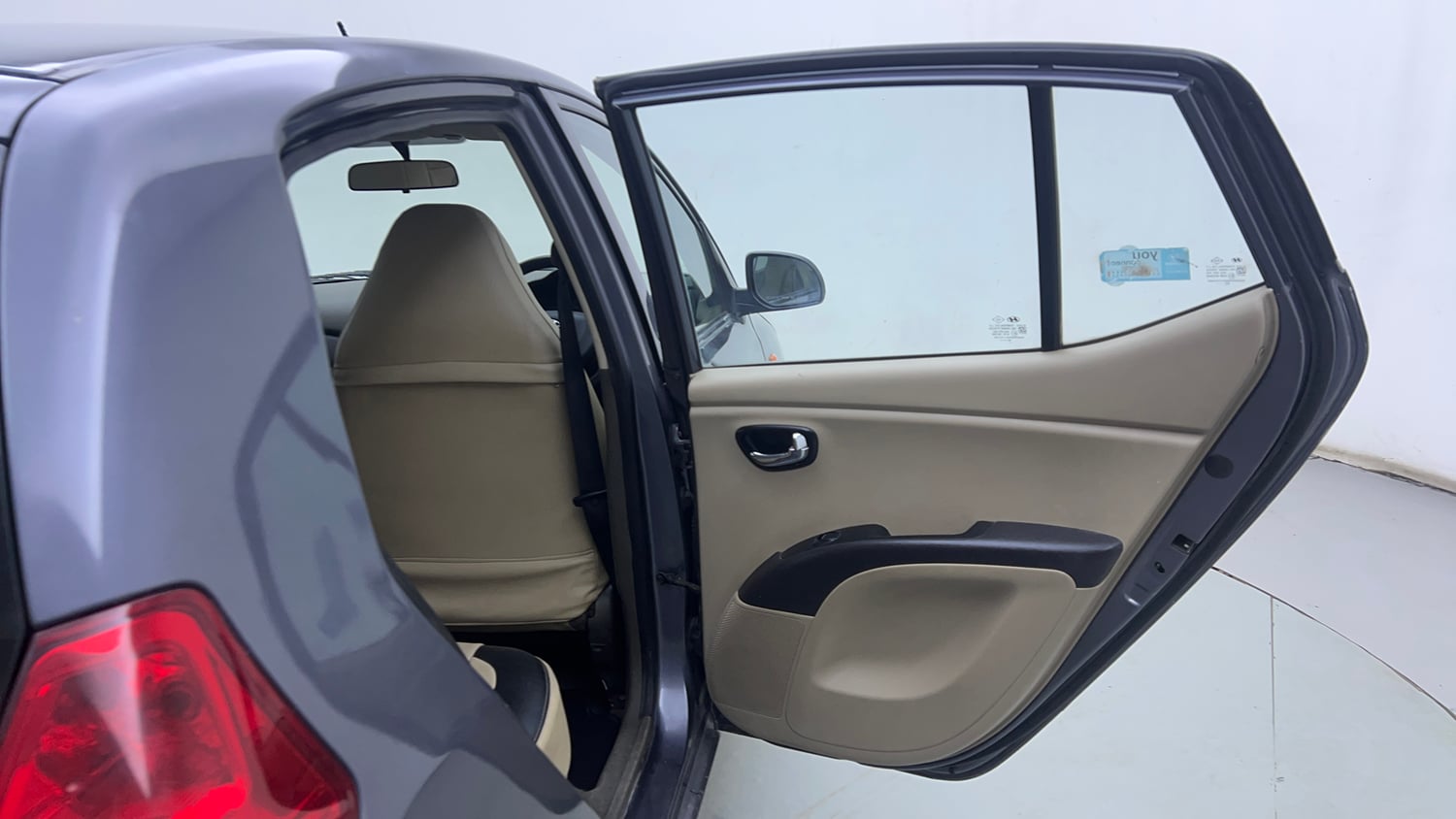 Used 2014 Hyundai i10 Sportz 1.1 iRDE2 Petrol Manual interior RIGHT REAR DOOR OPEN VIEW