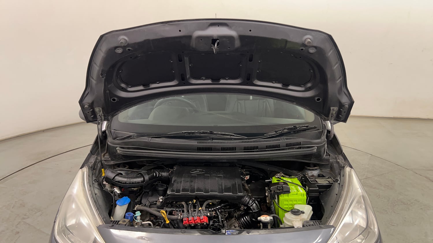 Used 2016 Hyundai Grand i10 Magna 1.2 Kappa VTVT CNG (outside fitted) Cng Manual engine ENGINE & BONNET OPEN FRONT VIEW