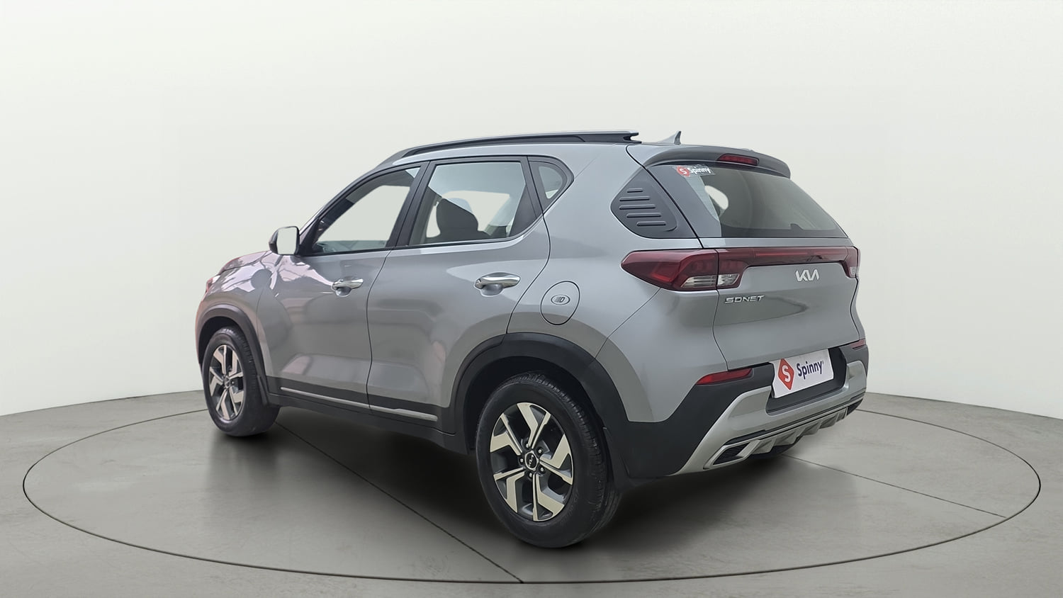 Used 2022 Kia Sonet HTX 1.5 Diesel Manual exterior LEFT REAR CORNER VIEW