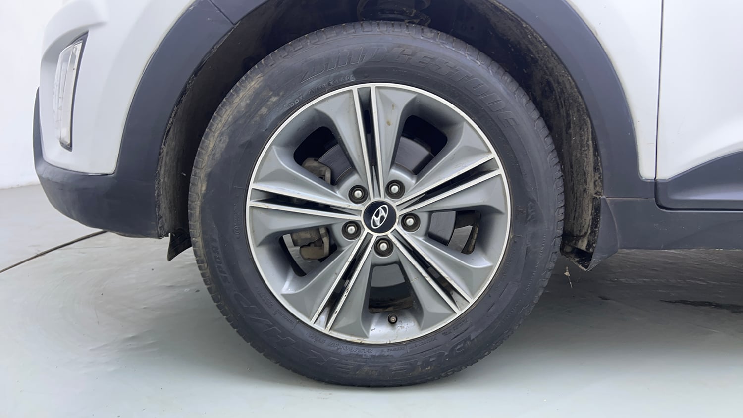 Used 2016 Hyundai Creta 1.6 SX Plus AT Petrol Petrol Automatic tyres LEFT FRONT TYRE RIM VIEW