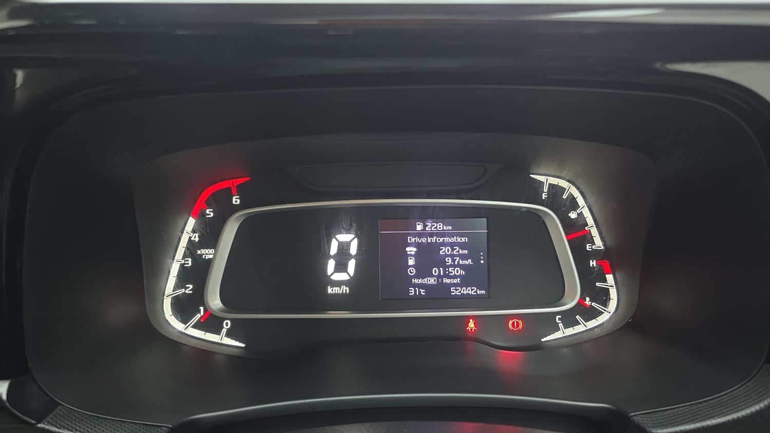 Used 2022 Kia Sonet HTX 1.5 Diesel Manual interior CLUSTERMETER VIEW