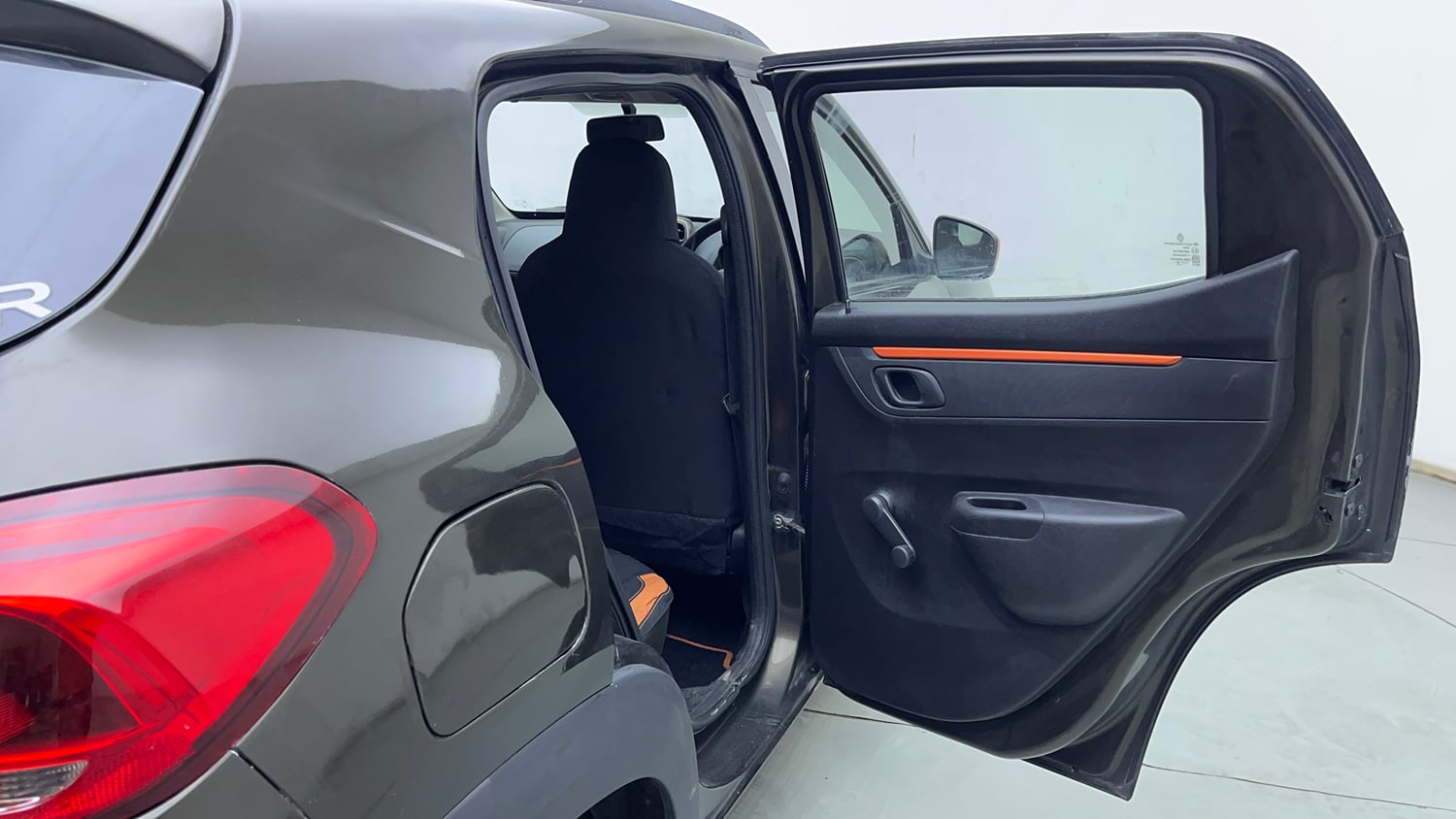 Used 2019 Renault Kwid CLIMBER 1.0 Petrol Manual interior RIGHT REAR DOOR OPEN VIEW