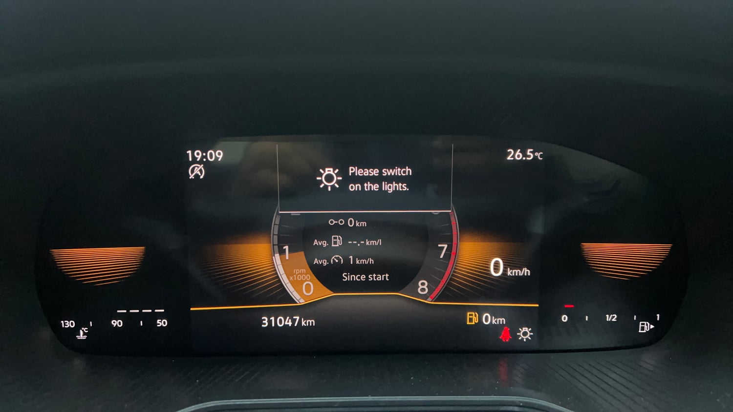 Used 2024 Skoda Kushaq Style 1.0L TSI MT Petrol Manual interior CLUSTERMETER VIEW