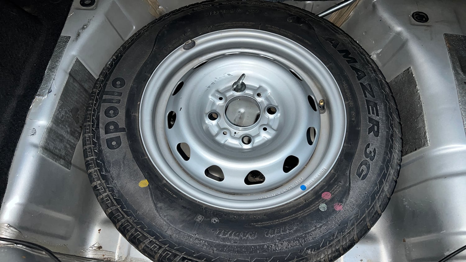 Used 2018 Tata Tiago Revotron XZ Petrol Manual tyres SPARE TYRE VIEW