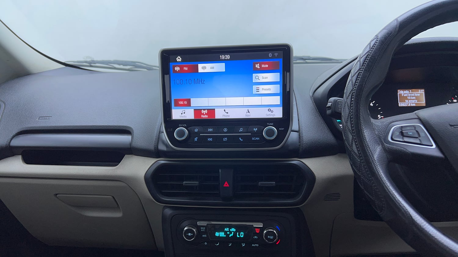 Used 2021 Ford EcoSport Trend 1.5L TDCi Diesel Manual interior MUSIC SYSTEM & AC CONTROL VIEW