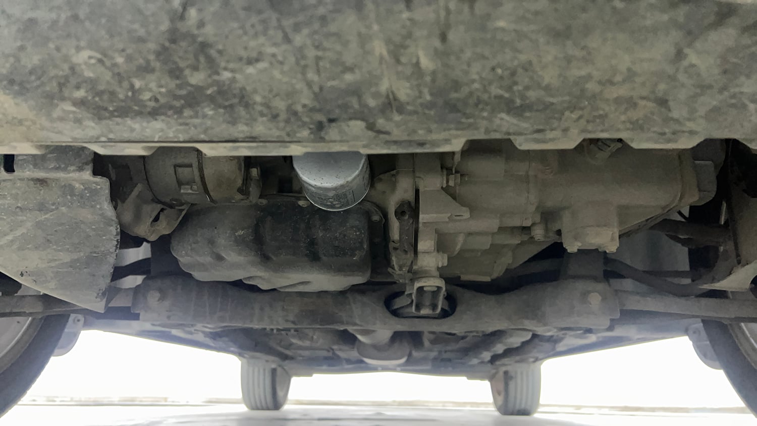 Used 2024 Skoda Kushaq Style 1.0L TSI MT Petrol Manual extra FRONT LEFT UNDERBODY VIEW