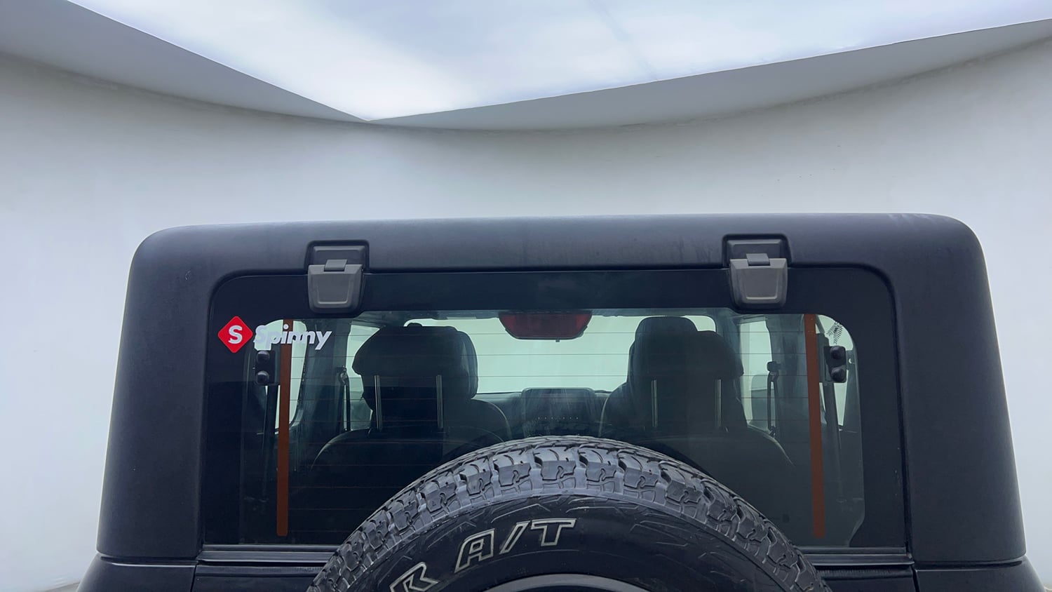 Used 2021 mahindra Thar LX Hard Top Petrol AT 4WD Petrol Automatic exterior BACK WINDSHIELD VIEW