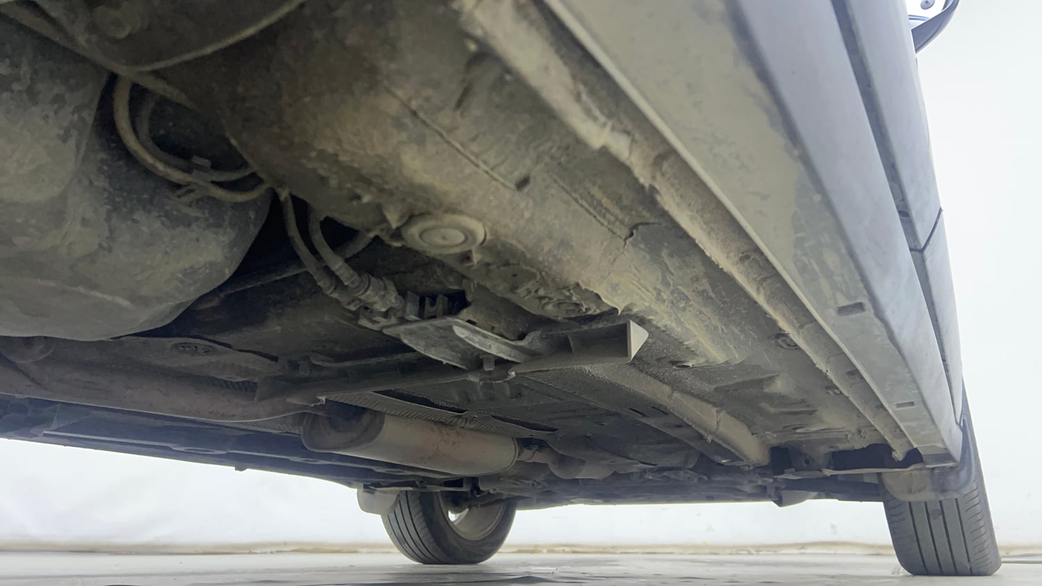 Used 2024 Skoda Kushaq Style 1.0L TSI MT Petrol Manual extra REAR RIGHT UNDERBODY VIEW