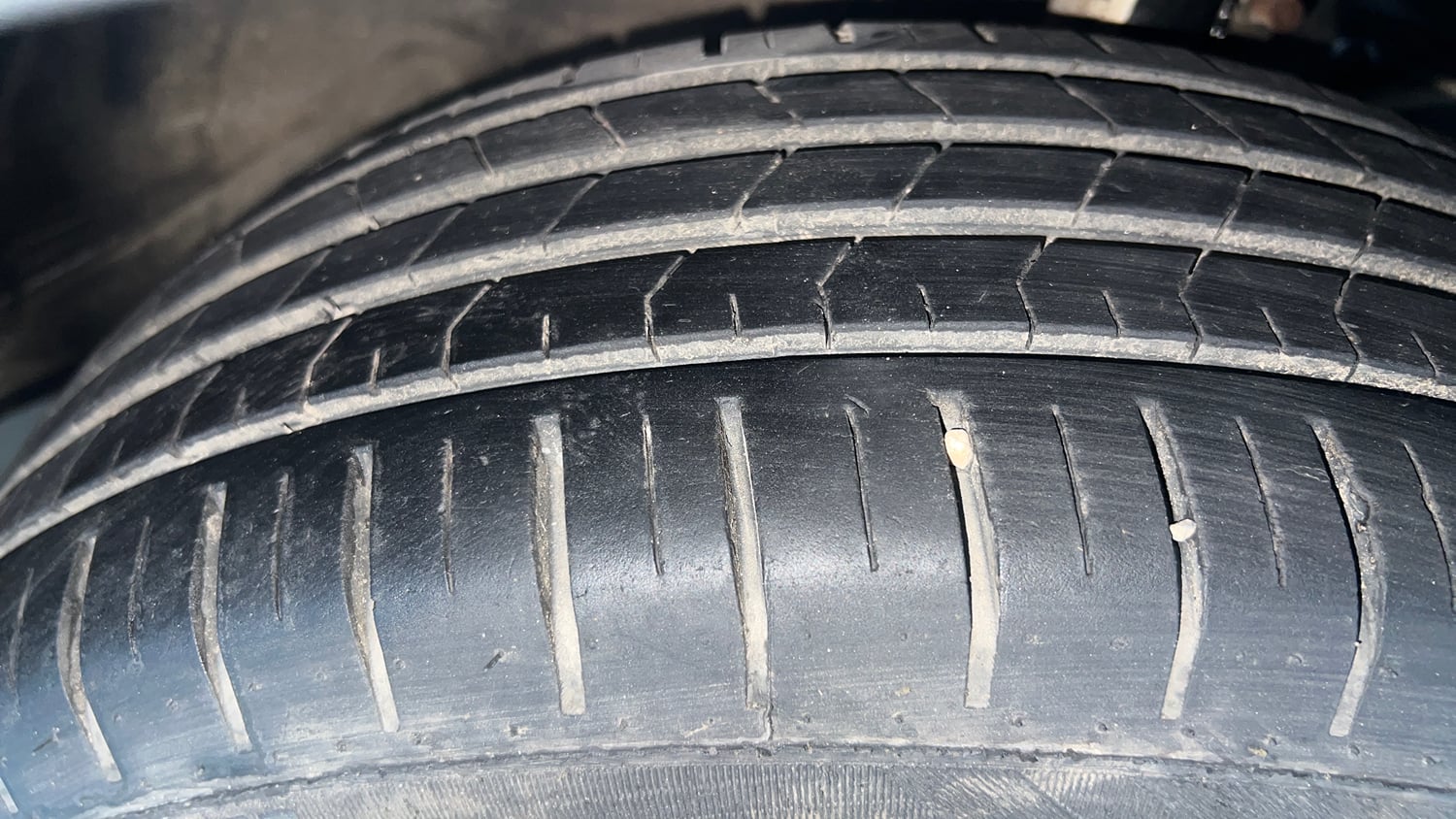 Used 2024 Maruti Suzuki Baleno Zeta MT Petrol Manual tyres RIGHT FRONT TYRE TREAD VIEW