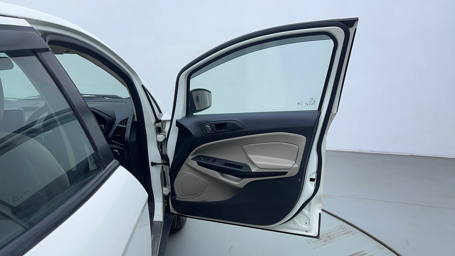 Used 2021 Ford EcoSport Trend 1.5L TDCi Diesel Manual interior RIGHT FRONT DOOR OPEN VIEW