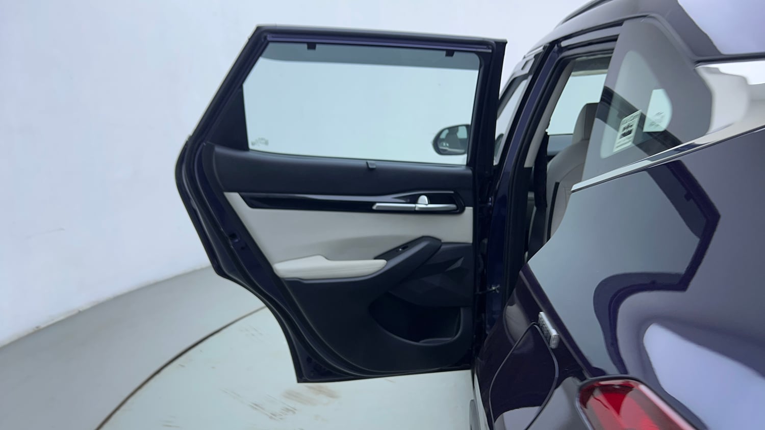 Used 2022 kia Seltos HTX 1.5 IVT Petrol Automatic interior LEFT REAR DOOR OPEN VIEW