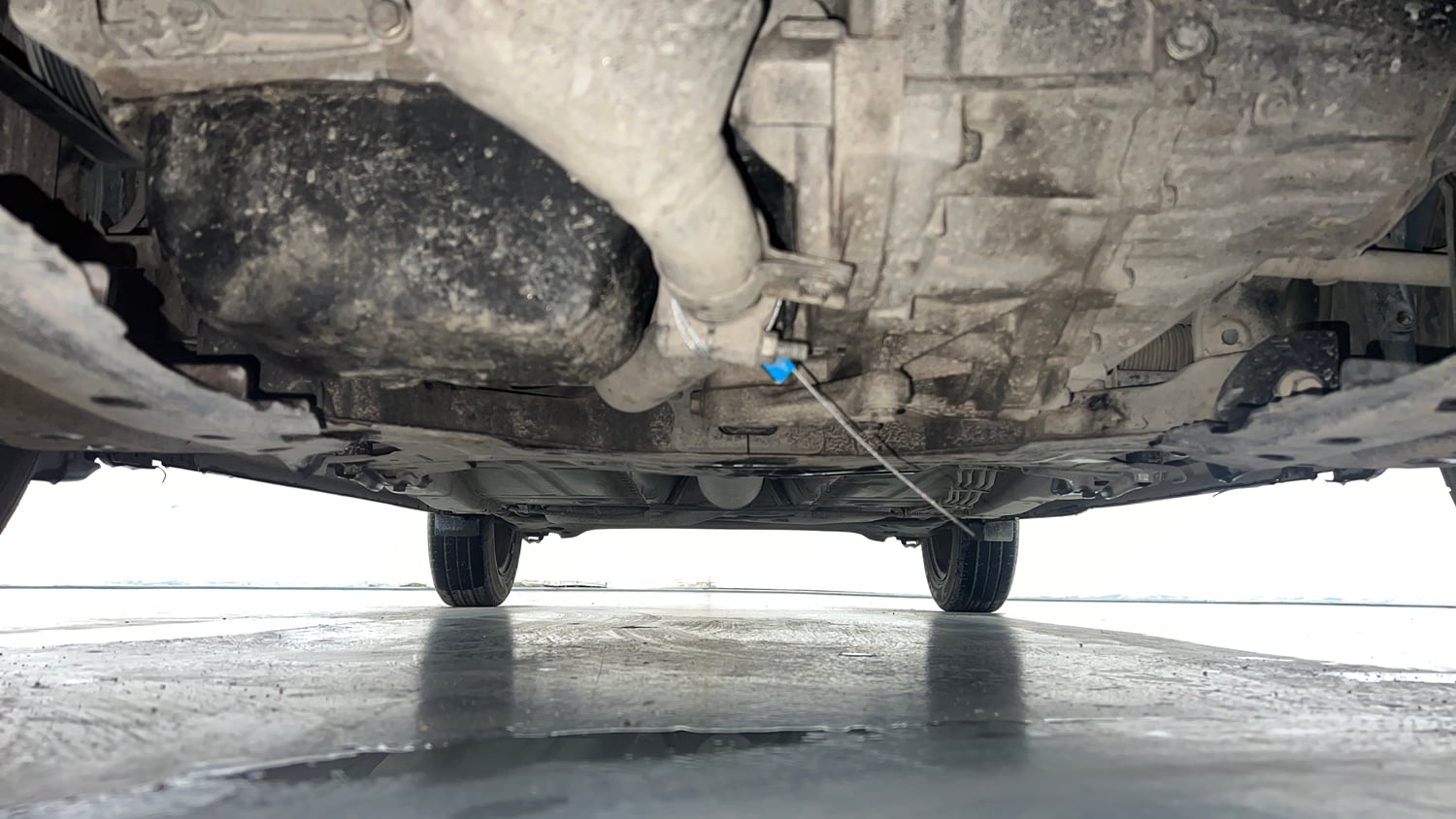 Used 2017 Maruti Suzuki Baleno Delta 1.3 Diesel Manual extra FRONT LEFT UNDERBODY VIEW