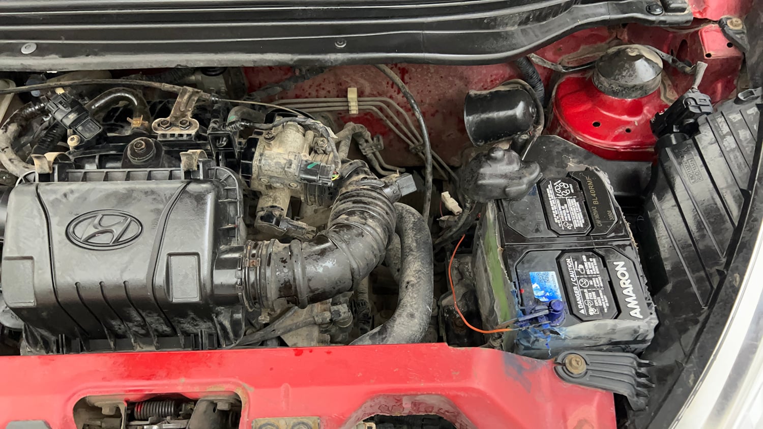 Used 2015 Hyundai Eon Era Petrol Manual engine ENGINE LEFT SIDE VIEW