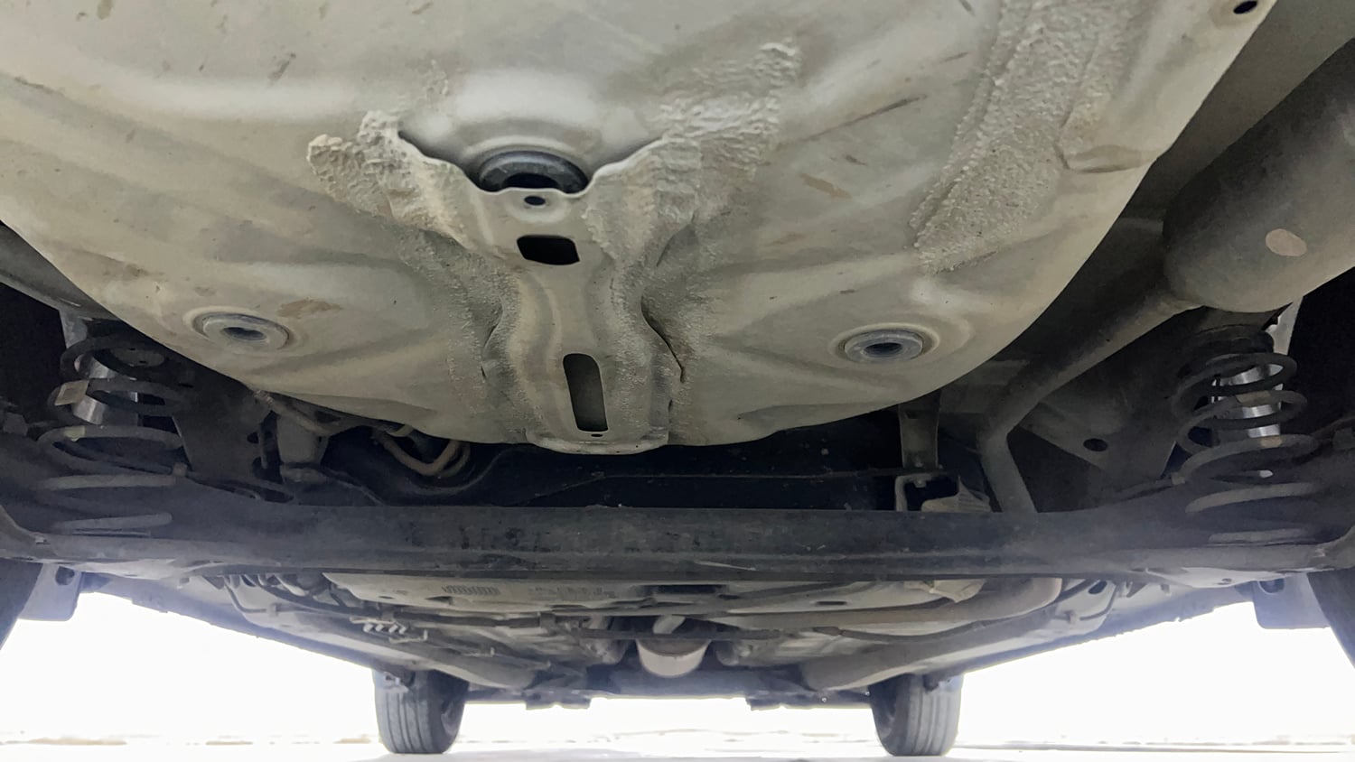 Used 2019 Maruti Suzuki Dzire VXi AMT Petrol Automatic extra REAR UNDERBODY VIEW (TAKEN FROM REAR)