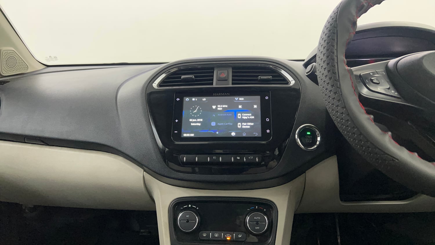 Used 2022 Tata Tigor XZ Plus Petrol Manual interior MUSIC SYSTEM & AC CONTROL VIEW