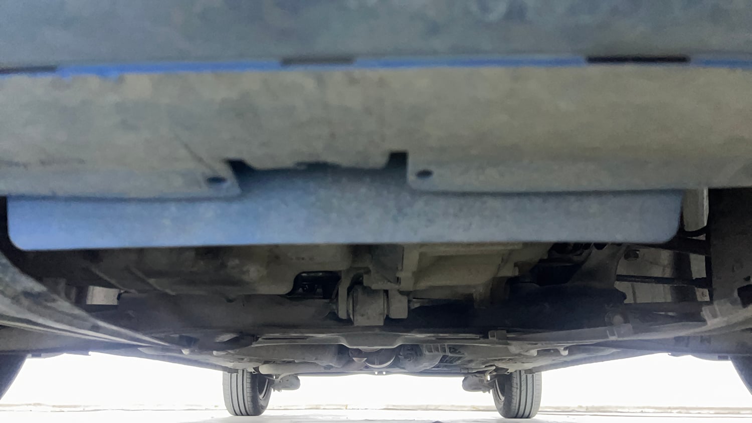 Used 2013 Honda Brio S MT Petrol Manual extra FRONT LEFT UNDERBODY VIEW