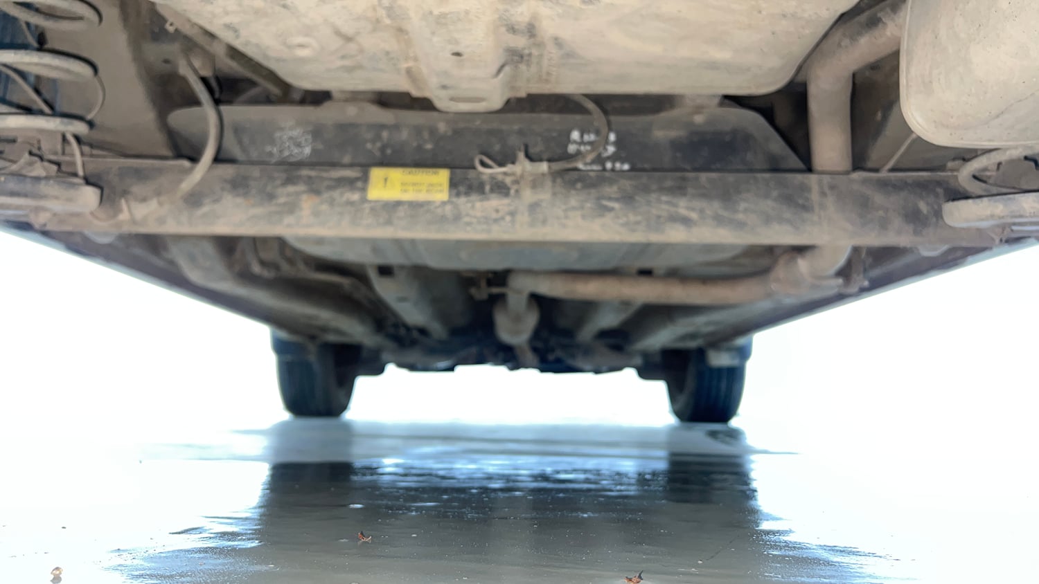 Used 2023 Tata Nexon Fearless Plus S 1.2 Revotron Petrol 7DCA DT Petrol Automatic extra REAR UNDERBODY VIEW (TAKEN FROM REAR)