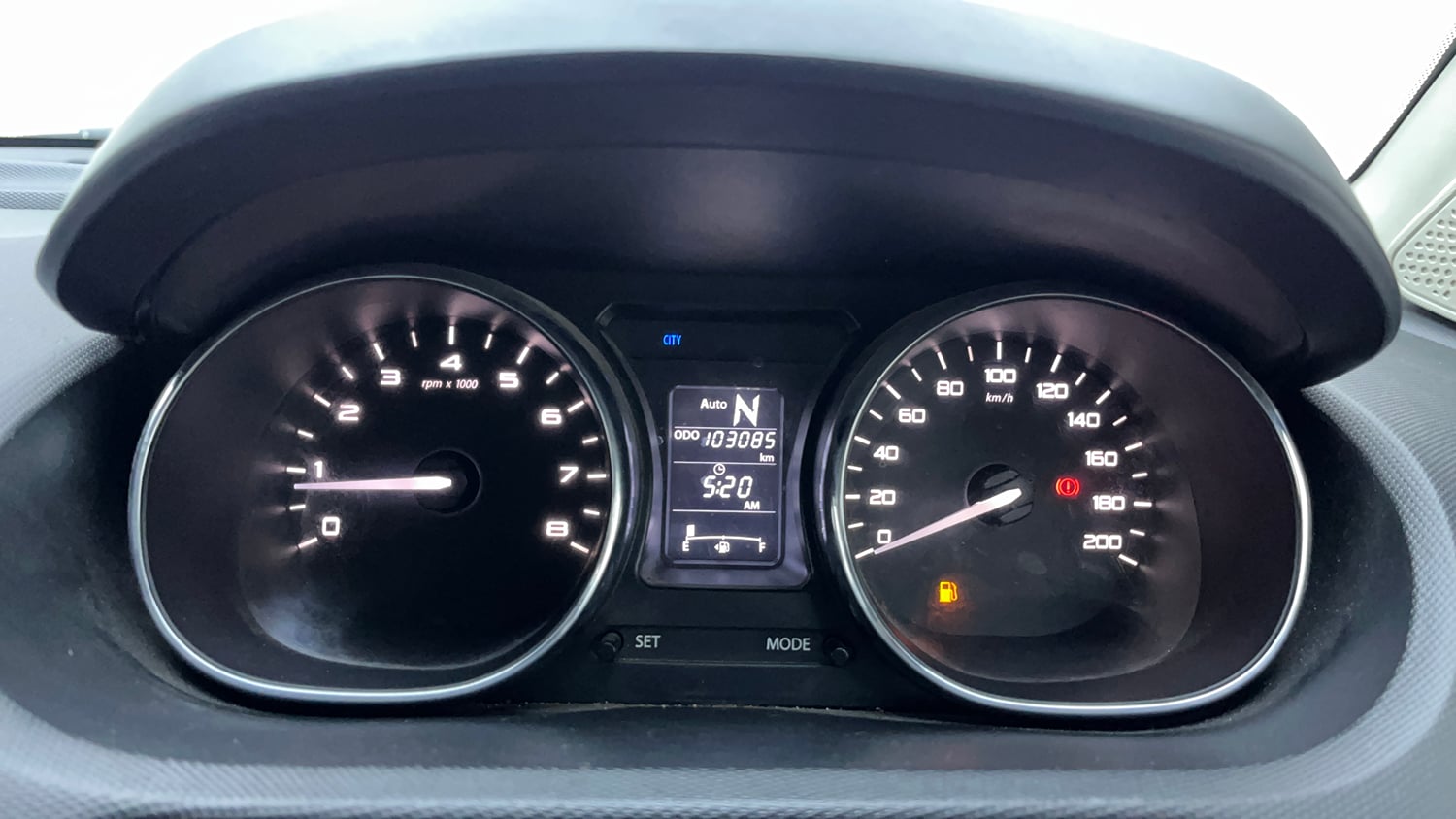 Used 2018 Tata Tiago Revotron XZA Petrol Automatic interior CLUSTERMETER VIEW