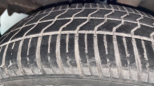 Used 2018 Tata Nano Twist XTA Petrol Automatic tyres LEFT FRONT TYRE TREAD VIEW