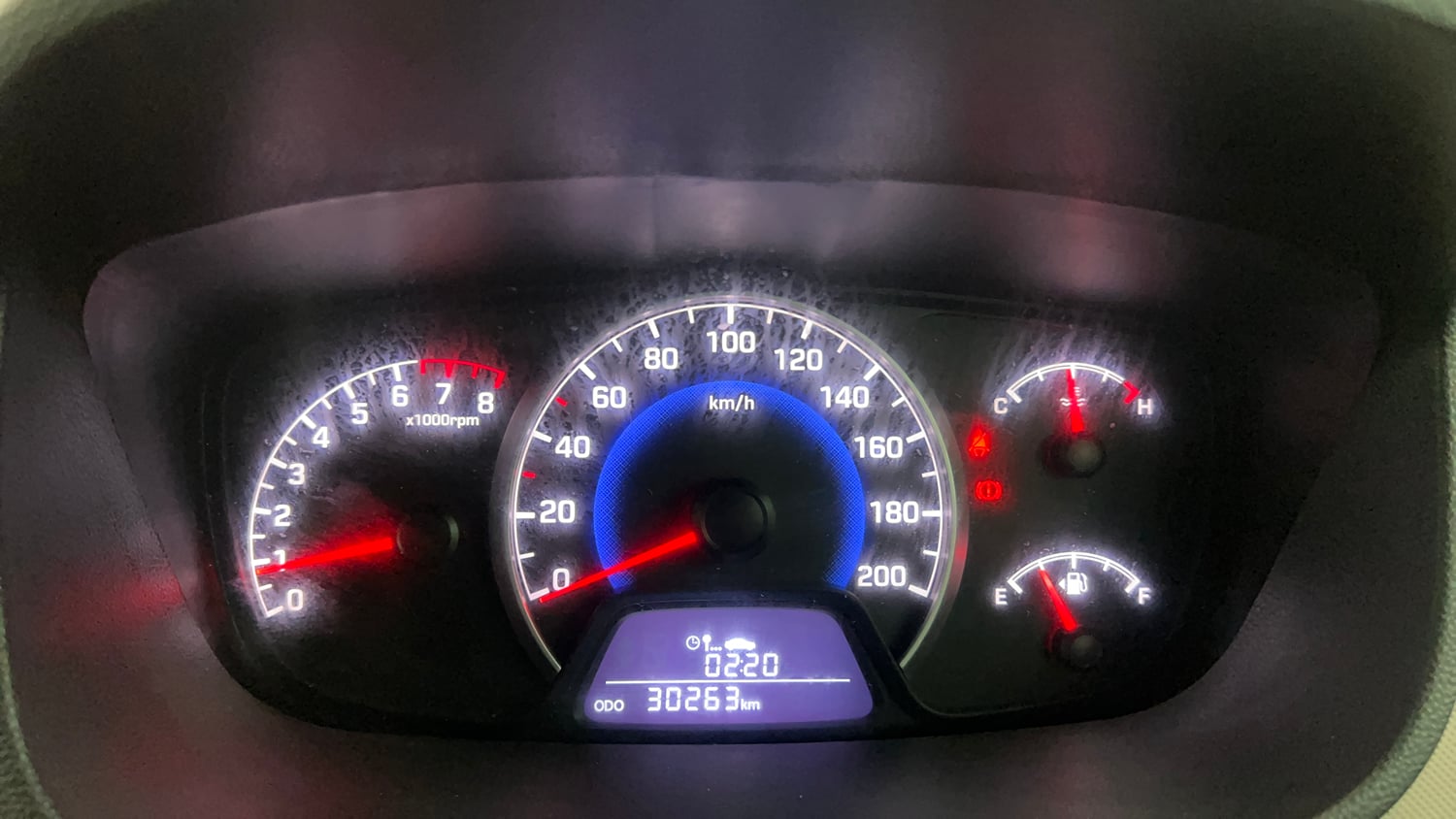 Used 2017 Hyundai Grand i10 Sportz (O) 1.2 Kappa VTVT Petrol Manual interior CLUSTERMETER VIEW