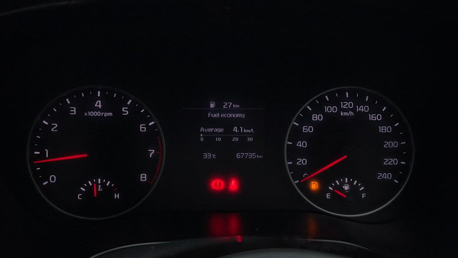 Used 2020 Kia Seltos Anniversary Edition 1.5 Petrol Manual interior CLUSTERMETER VIEW