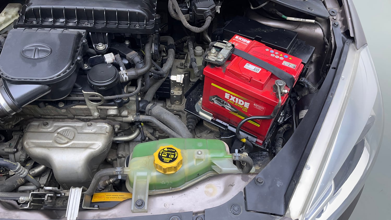 Used 2018 Tata Tiago Revotron XZA Petrol Automatic engine ENGINE LEFT SIDE VIEW