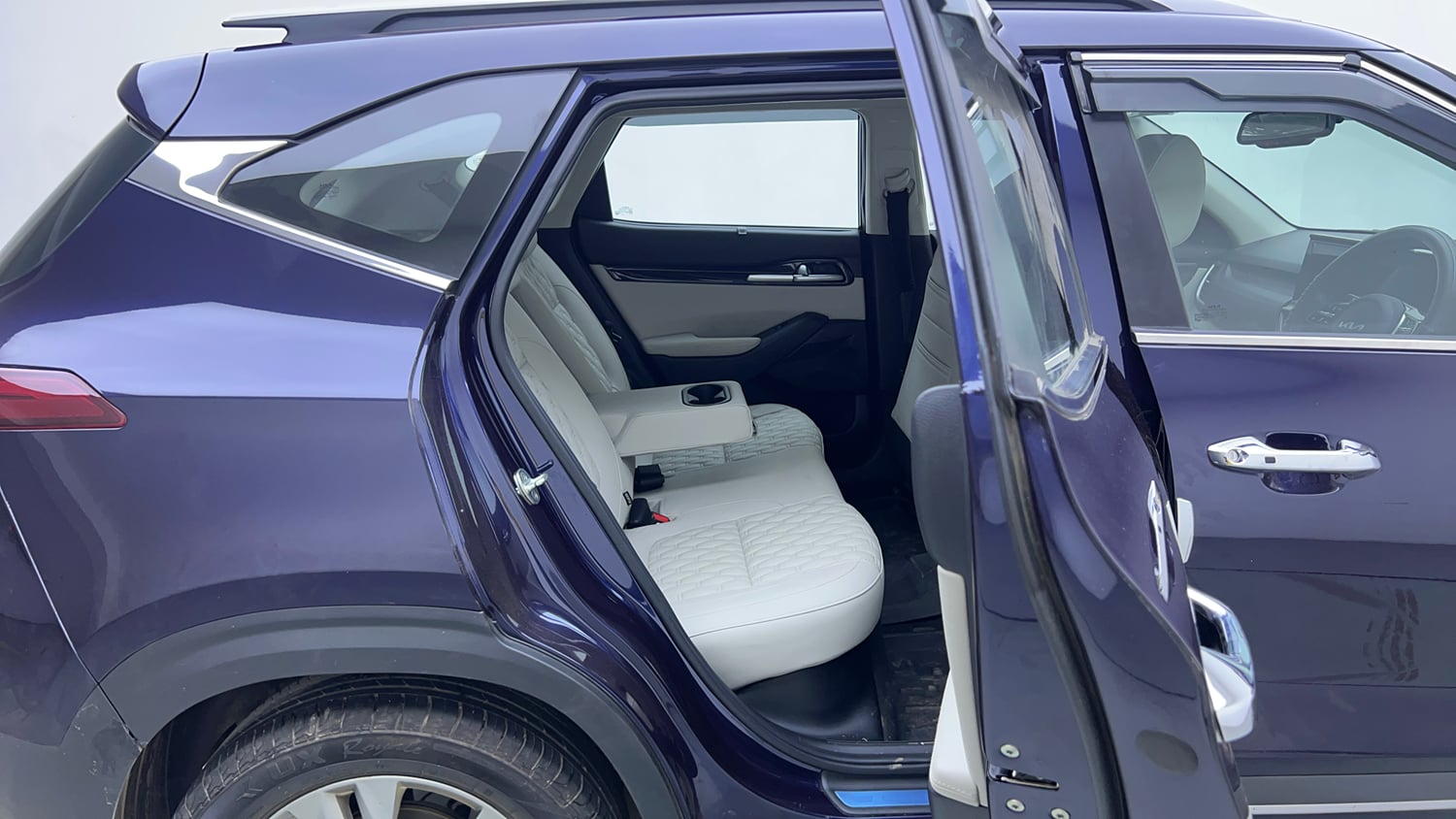 Used 2022 kia Seltos HTX 1.5 IVT Petrol Automatic interior RIGHT SIDE REAR DOOR CABIN VIEW