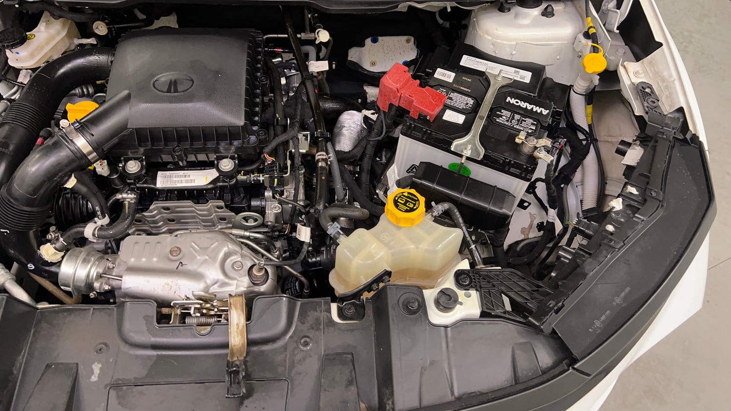 Used 2024 Tata Nexon Creative Plus S 1.2 Revotron Petrol 7DCA Petrol Automatic engine ENGINE LEFT SIDE VIEW